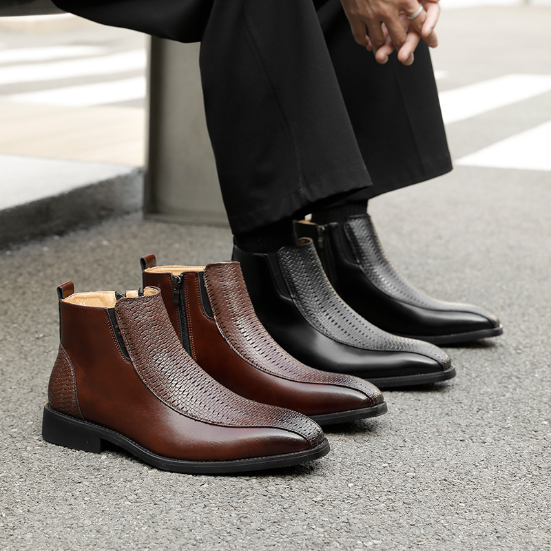 Fashionable Casual Men's High-top Boots