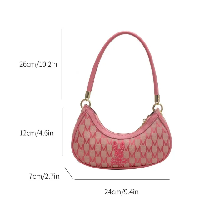 Women's Special interest Design Retro One shoulder Underarm Bag Pink - Shop at LoveMi