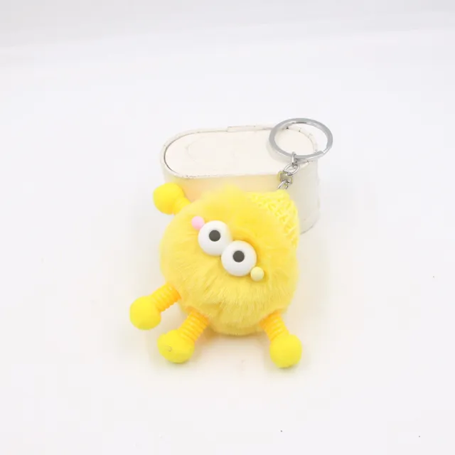Plush Cars And Bags Keychain Ornaments Yellow - Shop at LoveMi
