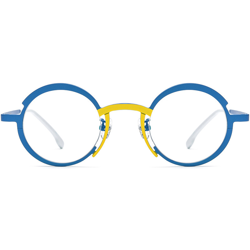 Borui Multi-color Ultra-light Pure Titanium Myopia Glasses Frame, Unisex Small Niche Versatile Round Optical Glasses