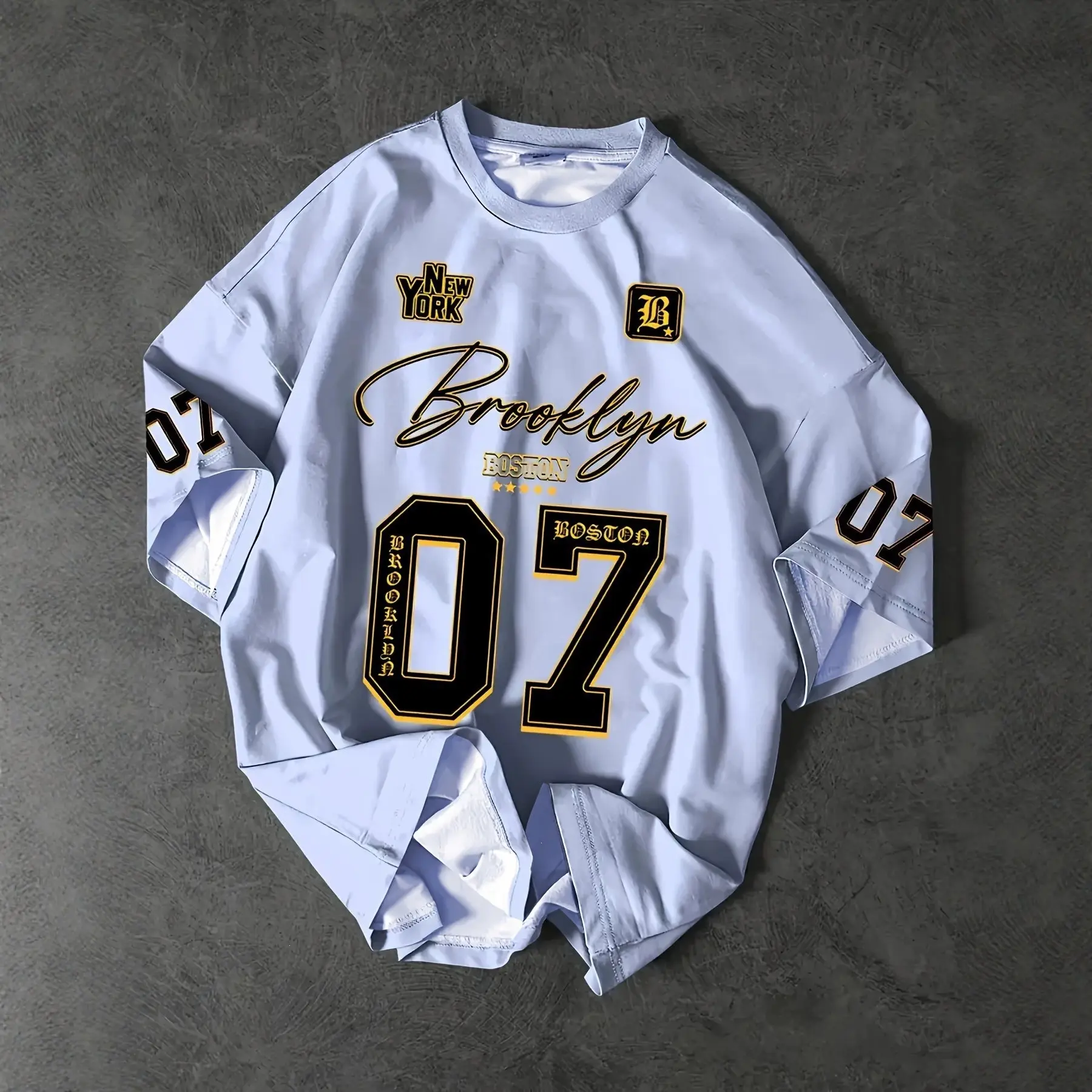 Trendy Crew Neck Set Mens 3D Digital