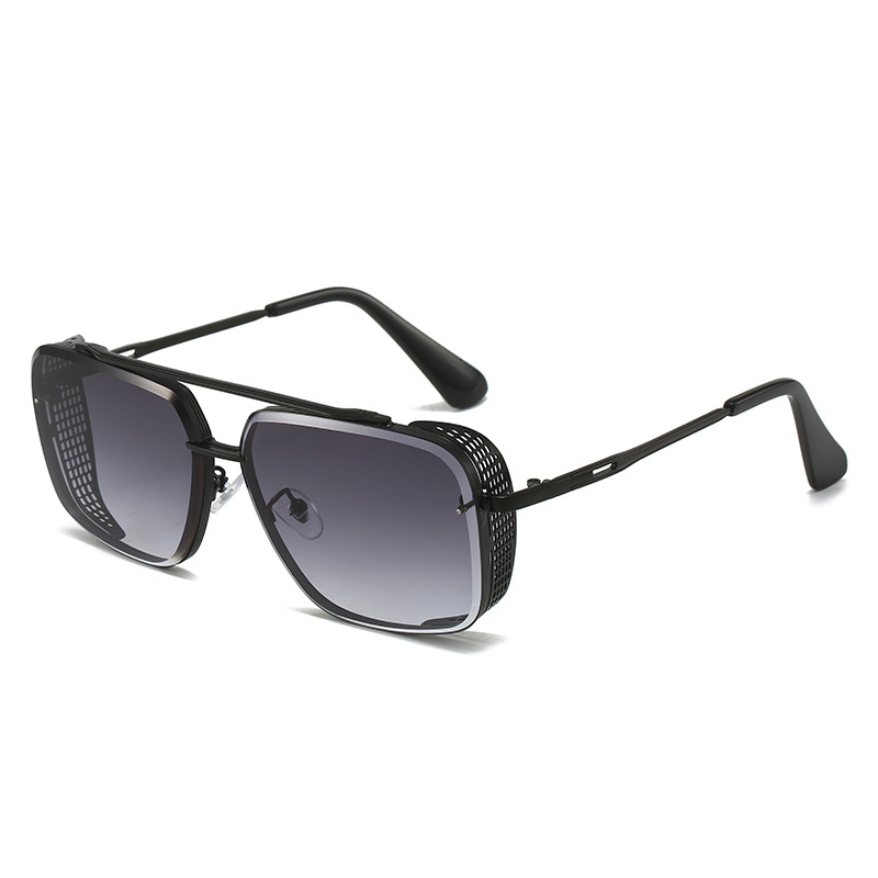 Gradient A Wire Fence Edge Retro Sunglasses - Image 18