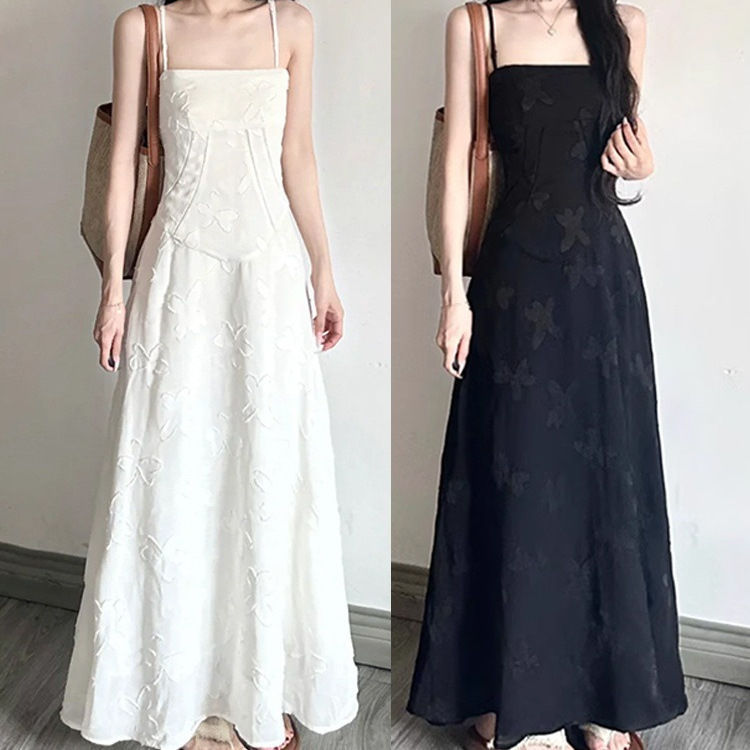 Women's Fashionable Slim-fit Strap Floral Print Dress