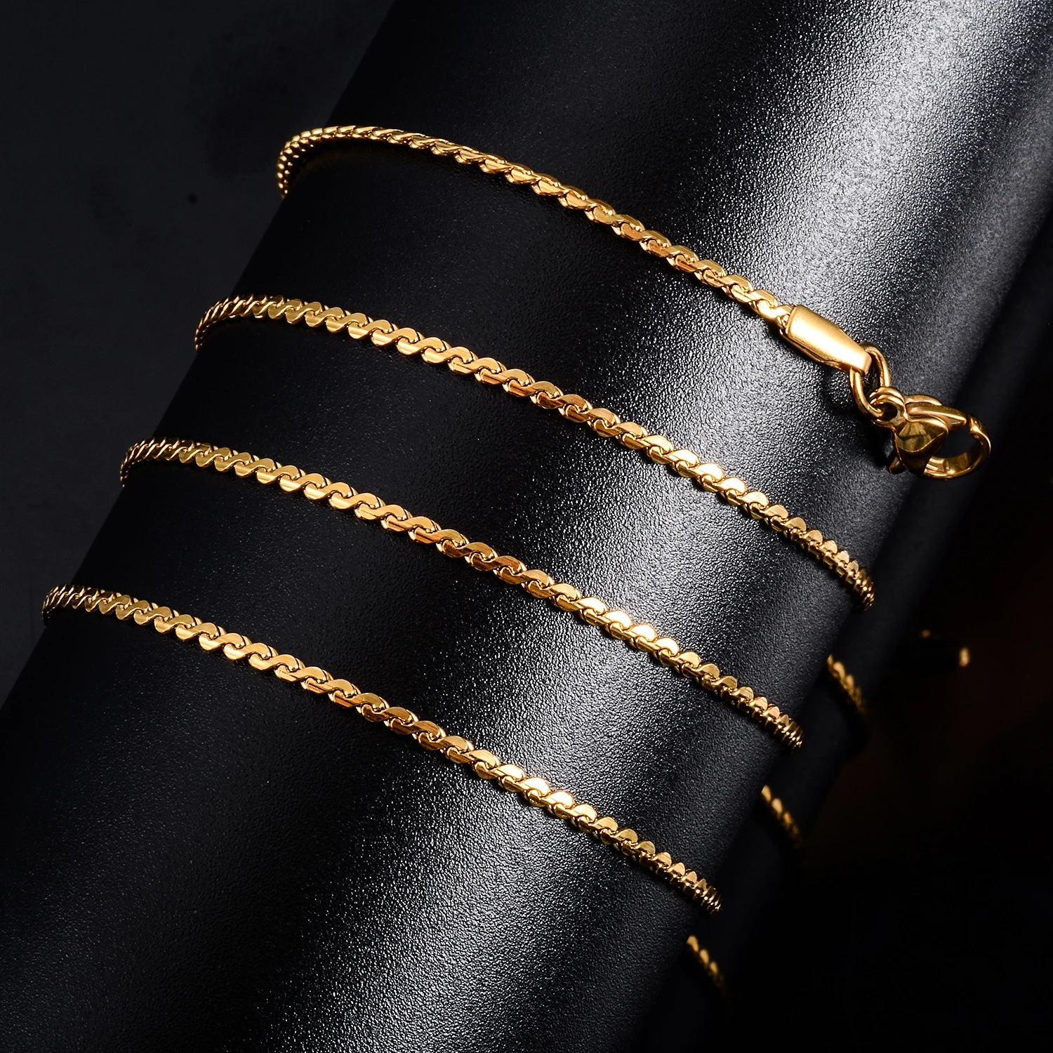 Women's Stainless Steel S-shaped Necklace