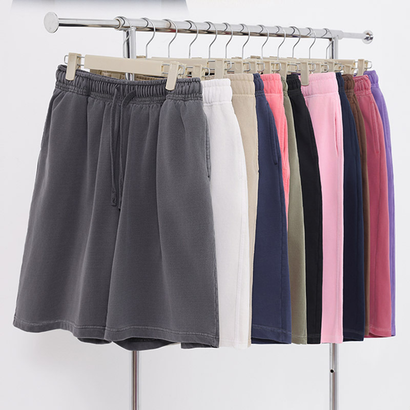 European And American Style 320g Washed Distressed Men's And Women's Casual Shorts