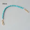 Vintage Turquoise Bag Chain Resin Chain view 8