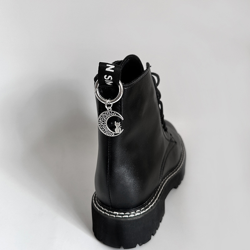 Hollowed-out Circular Moon And Sun Accessories For Martin Boots