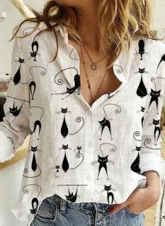 Women's 3D Digital Printing Shirt - Hskxc20222513Z-M - View 1