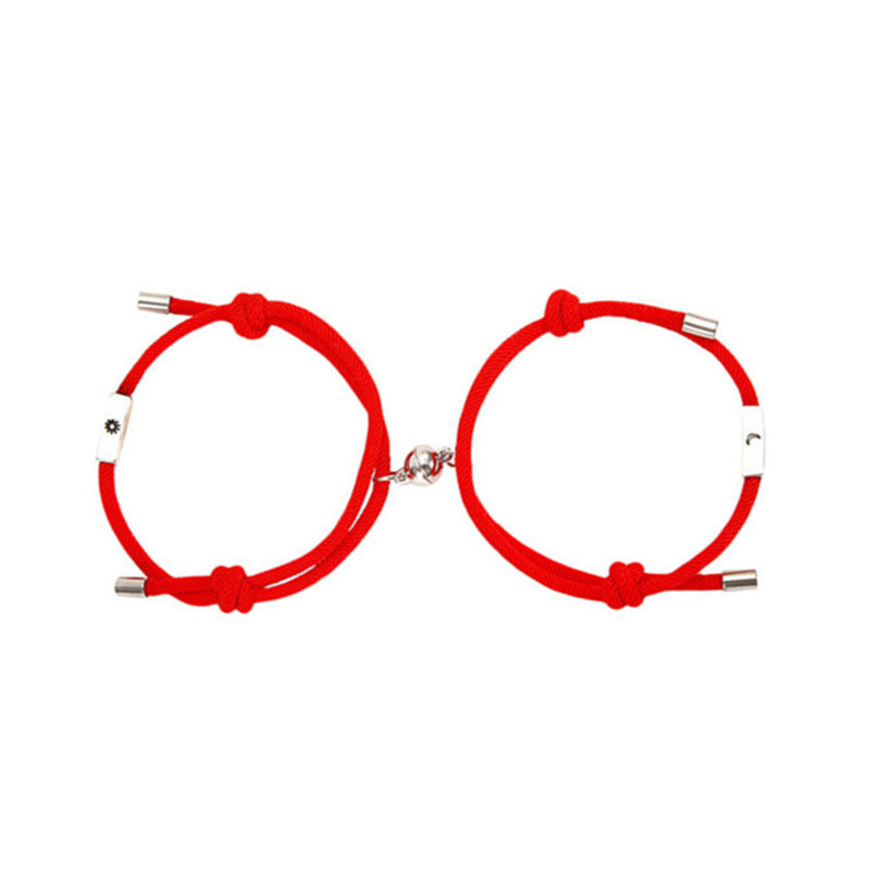 Alloy Sun And Moon Couple Bracelet Pair