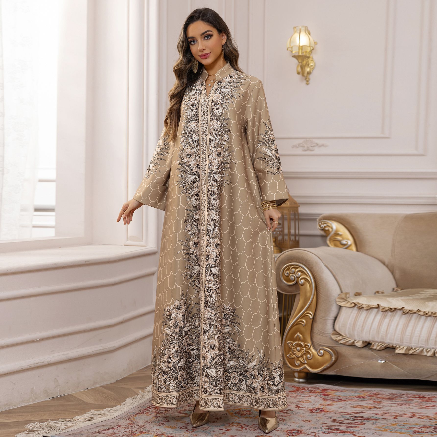 Robe Dress Rhinestone Women's Clothing