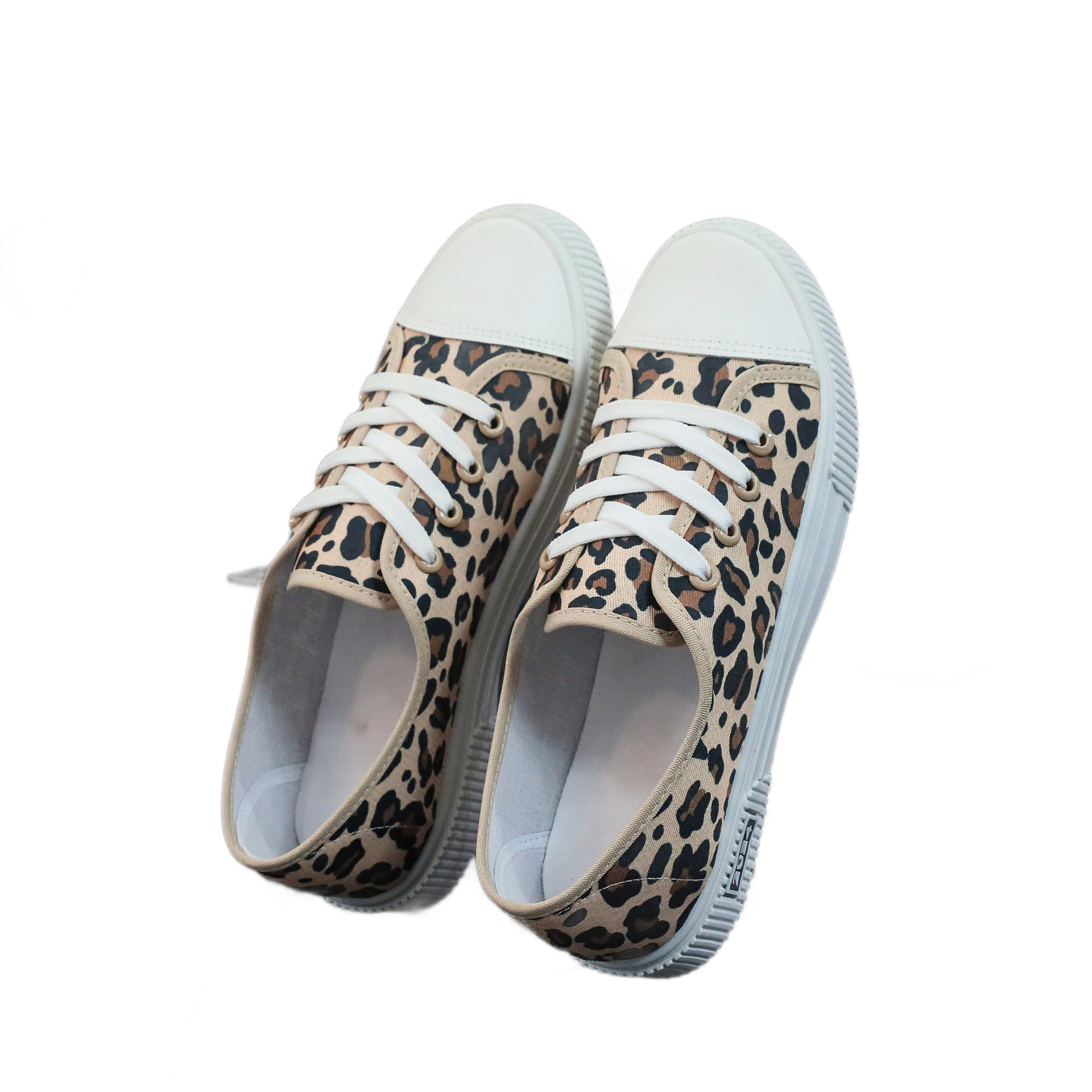 Canvas Lace-Up Flats
