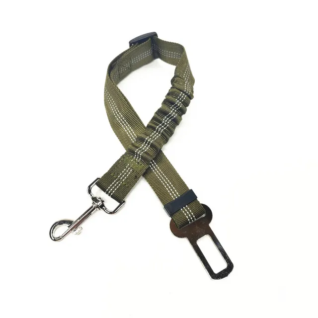 Pet Car Reflective Elastic Seat Belt Dog Car Buffer Dog Leash Army Green - Shop at LoveMi