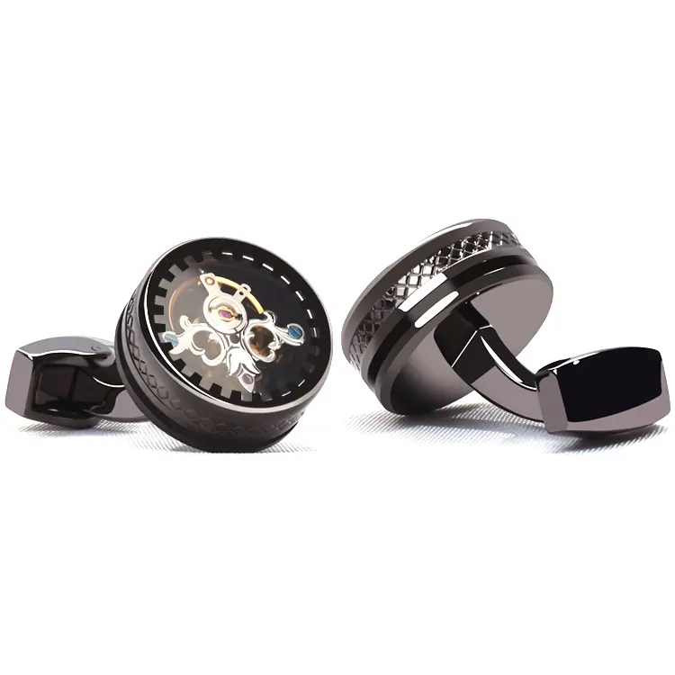 Tourbillon Cufflinks Light Luxury Business French Style Shirt Punk