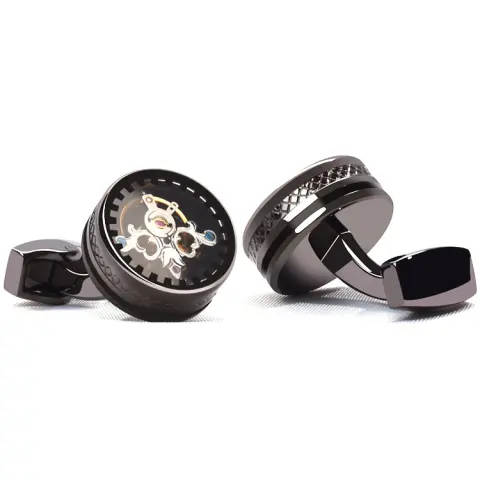 Tourbillon Cufflinks Light Luxury Business French Style Shirt Punk