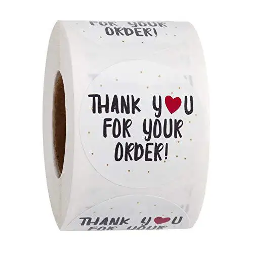 Roll Sealing Sticker Thanks Handmade Craft