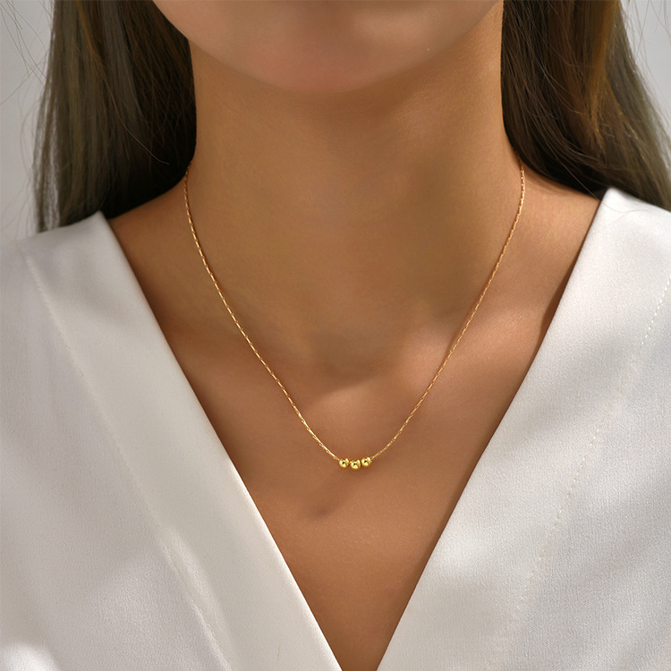 Fashionable And Versatile Chain Beaded Womens Clavicle Necklace