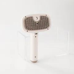 Pet Spray Comb One-click Spray Anti-flying Hair Float Hair Cleaning Cleaning Brush - Ivory White - View 1