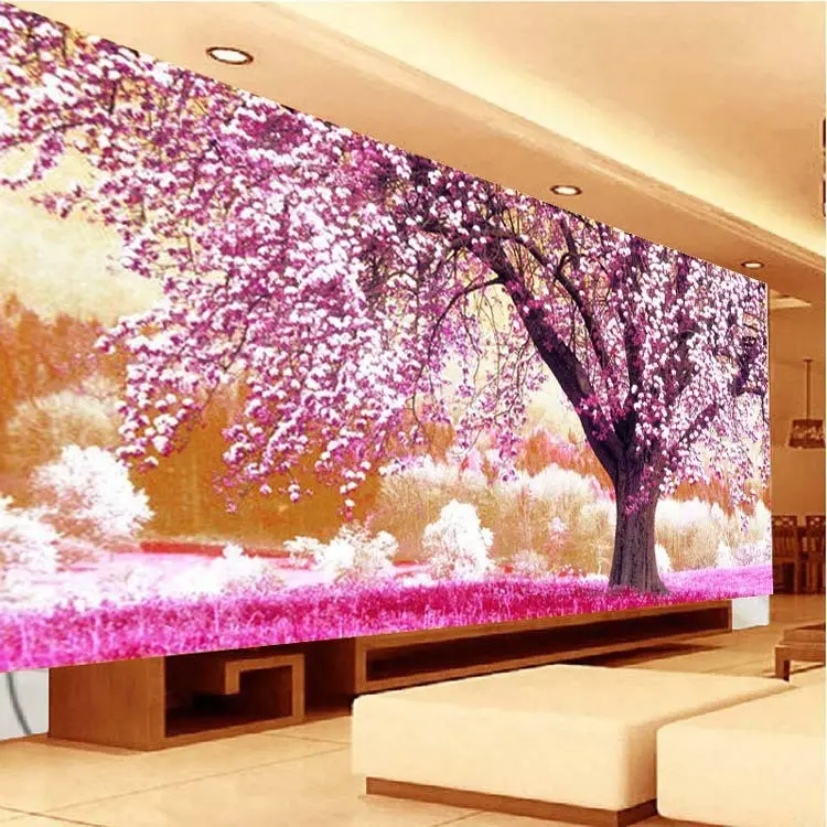 Cross Living Room Forest Landscape Painting Flowers
