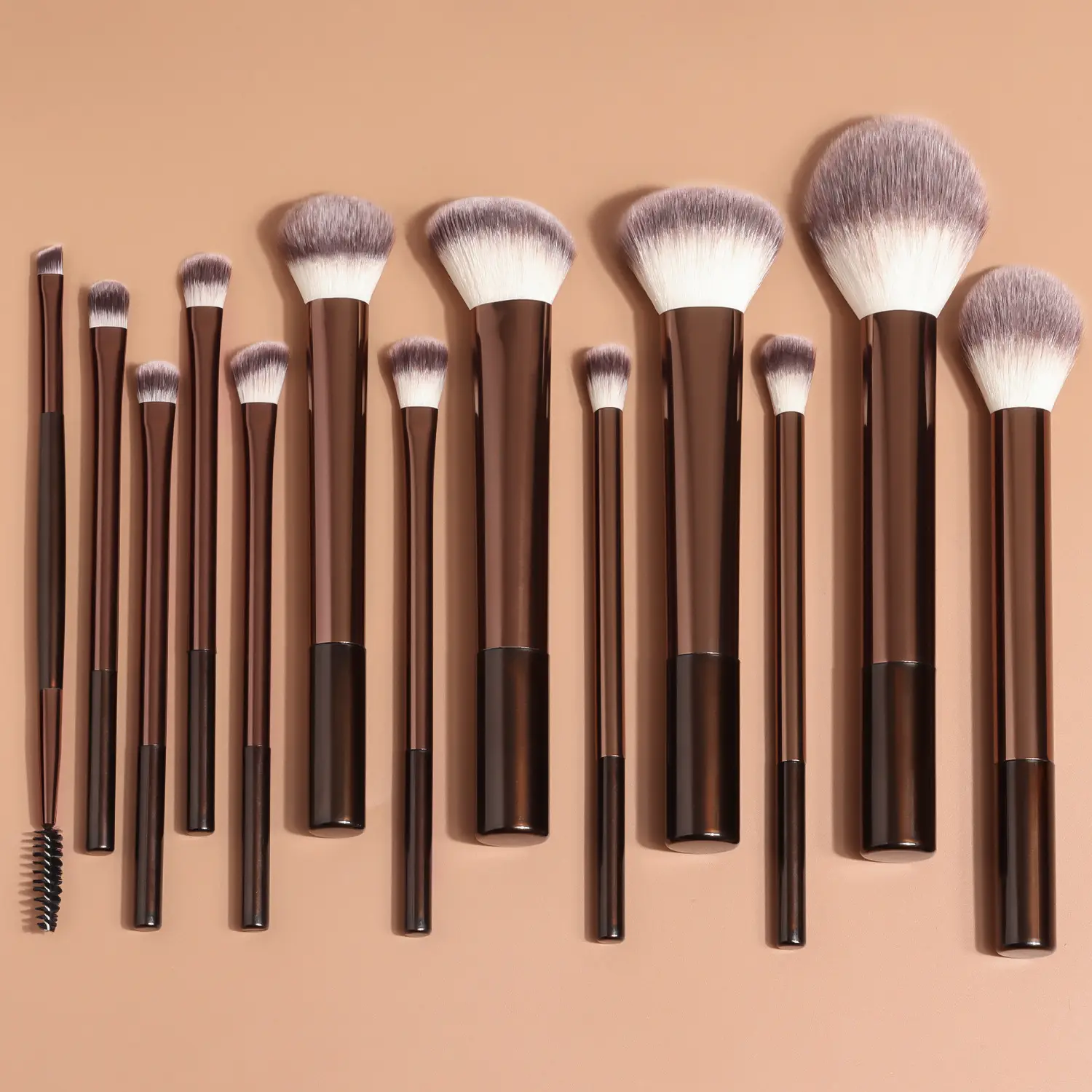 13-Piece Long-Handle Makeup Brush Set