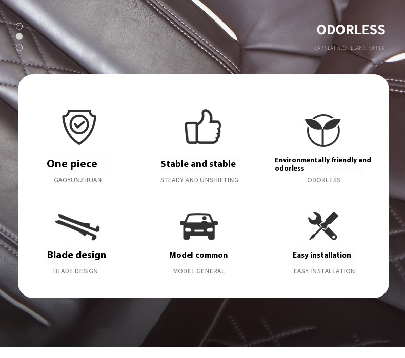 Car Storage Box Car Seat Gap Plug - Image 10