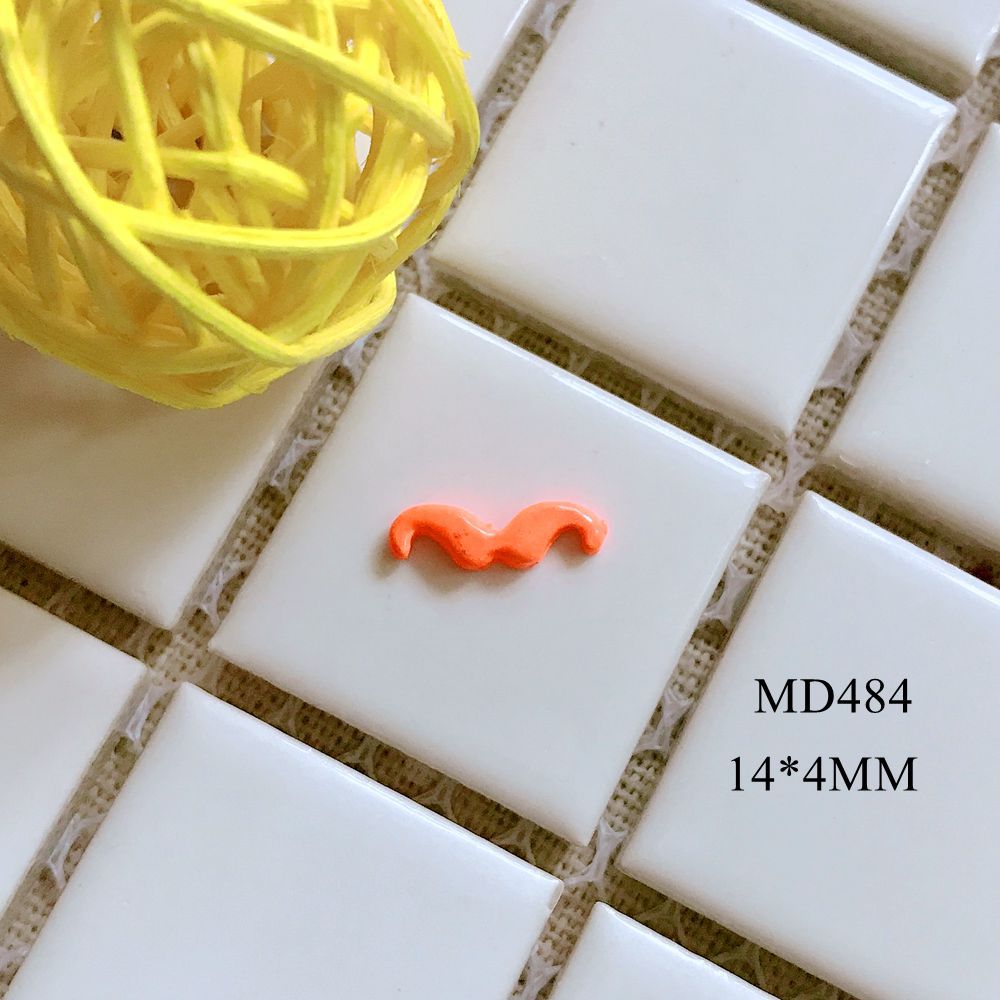 Alloy Mustache-shaped Metal Nail Jewelry