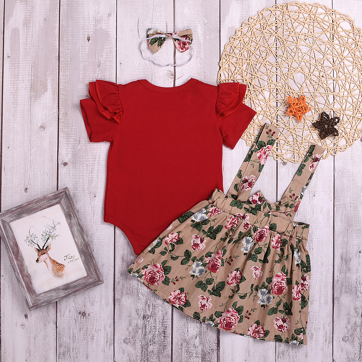 Title 5, Set gonna floreale per bambina Un look fresco e...