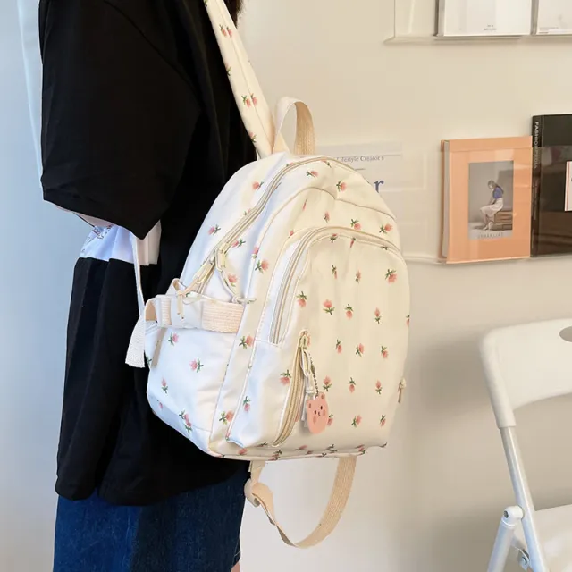Mini Backpack Niche Japanese And Korean Style White - Shop at LoveMi