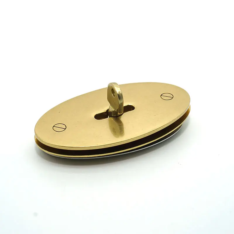 Brass Bag Metal Accessories High-end Pure Copper Oval Bag