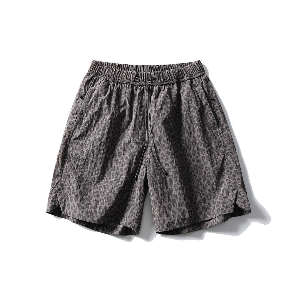 Summer Loose Leopard Print Shorts Men