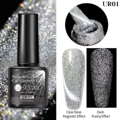 Laser Cat Eye Gel Nail Polish Manicure Crystal Diamond In The Debris Cat Eye Gel Polish - Ur01 - View 1