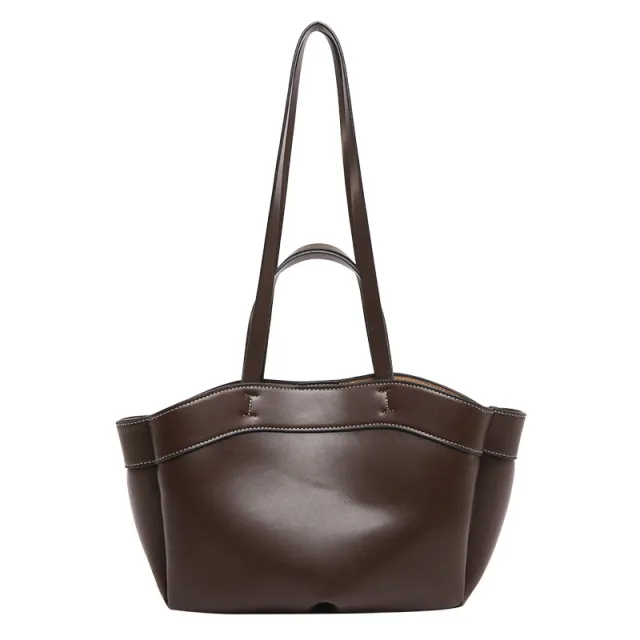 Brown Tote Bag Fashion Large Capacity Brown - Shop at LoveMi