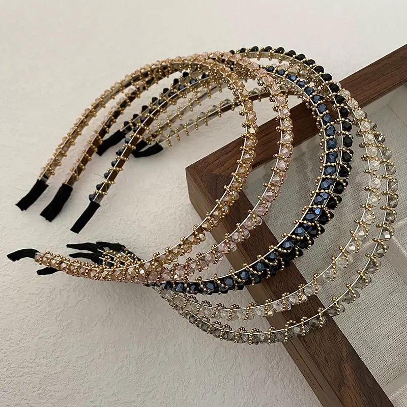 Crystal Headband Women's All-match Thin Hairpin For Going Out