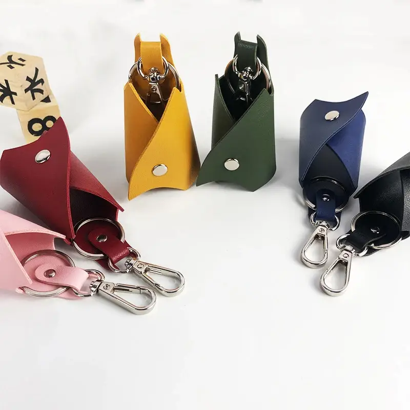 Fashion Funny Bat PU Leather Unisex Car Anti-lost Keychain