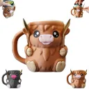 A Brown Cow And Two Spoons