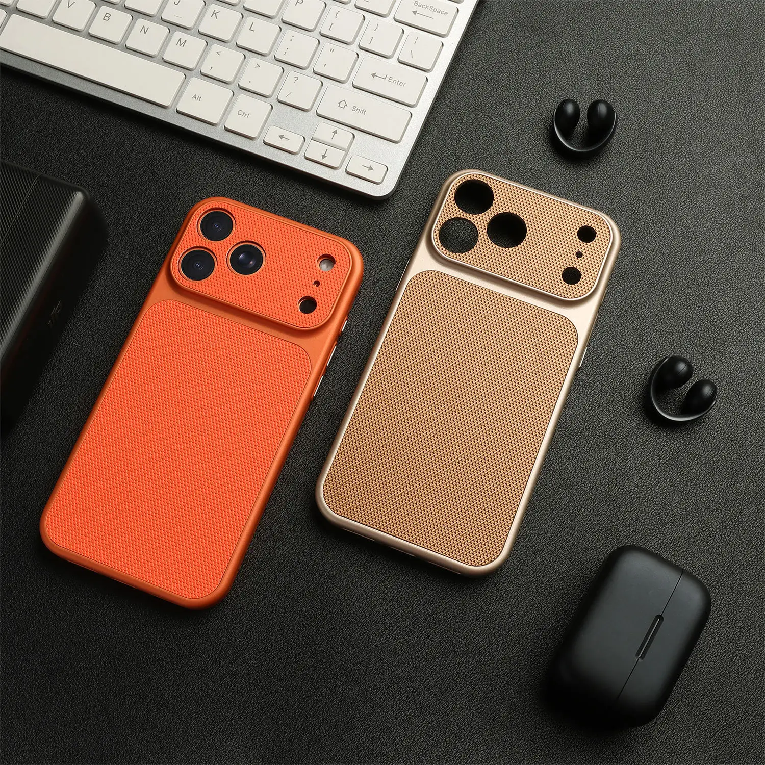 Leather Diamond Pattern Full Coverage Phone Case