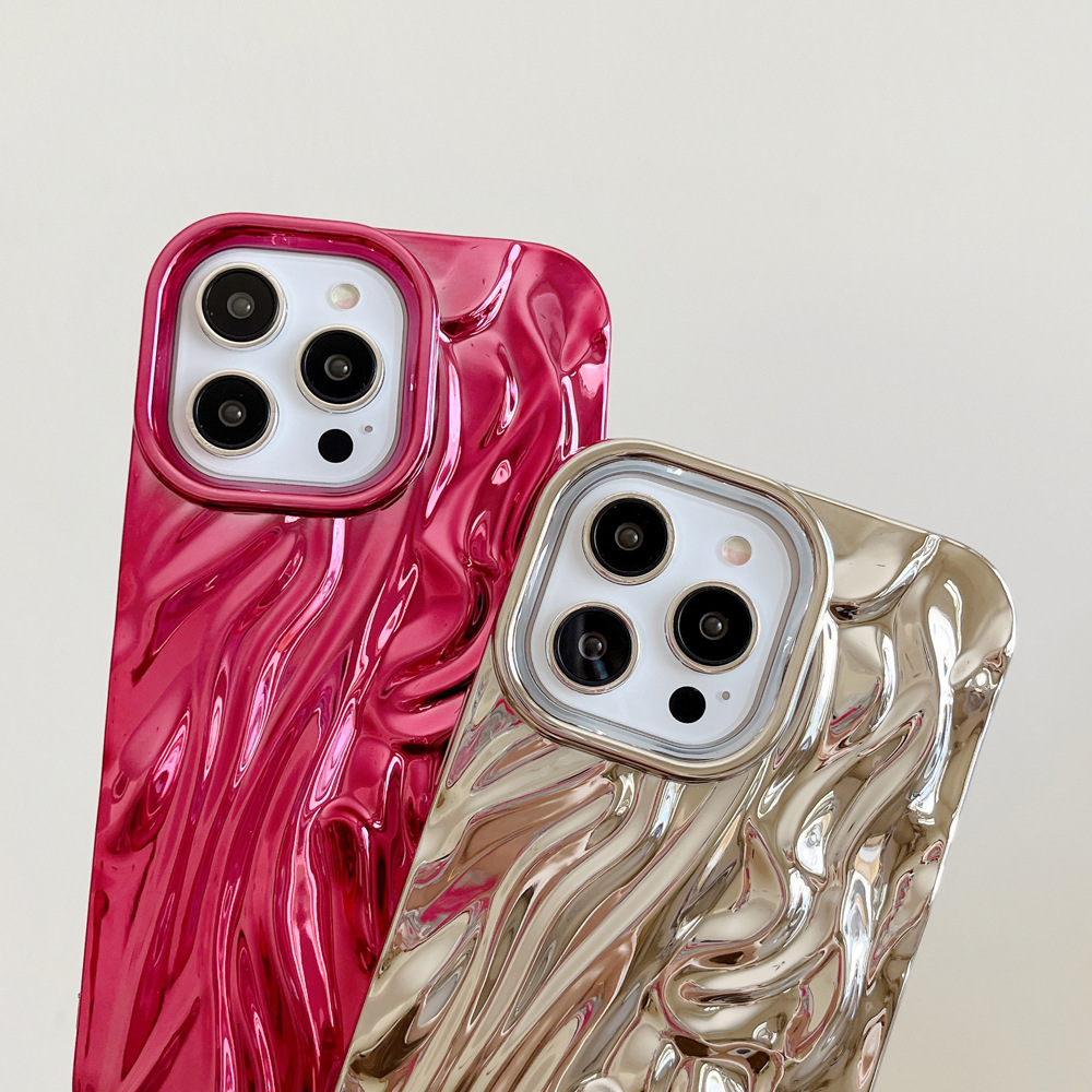 Three-dimensional Pleated Pattern Soft Phone Case - Image 6