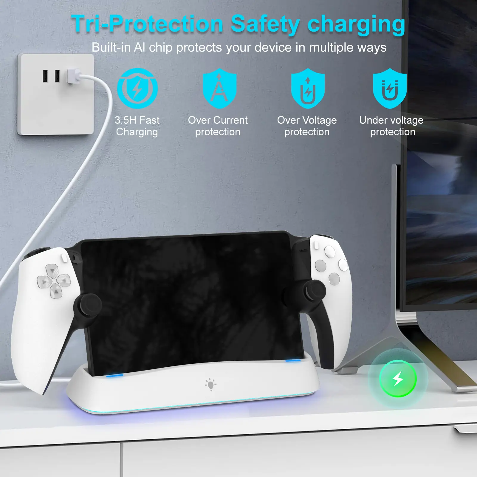 Handheld Console Charging Dock Streaming Device
