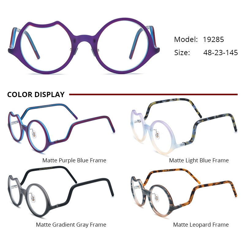 Frosted Plate Glasses Frame Personality - Image 2