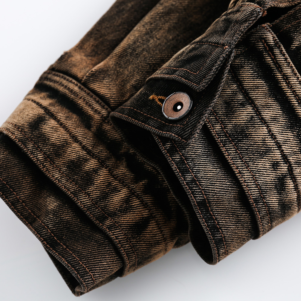 Punk Waste Soil Tie-dye Do The Old Cowboy Coat