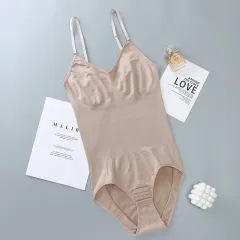 Plus Size Postpartum Hip Lifting Seamless Shapewear Women's Bodysuit - Skin Colour - View 1