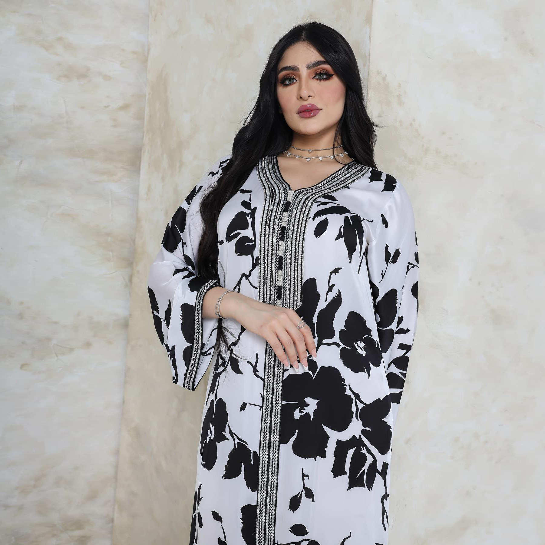 Long Printed Dress, picture 4 of 8