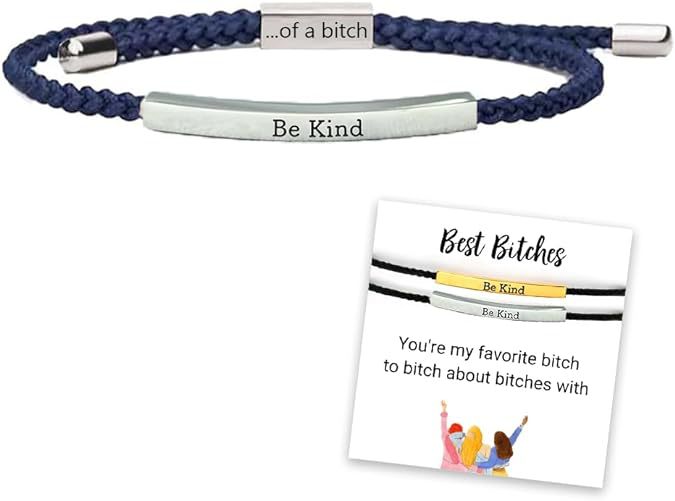 Lettering Bracelet Adjustable Stainless Steel Braided Bracelet