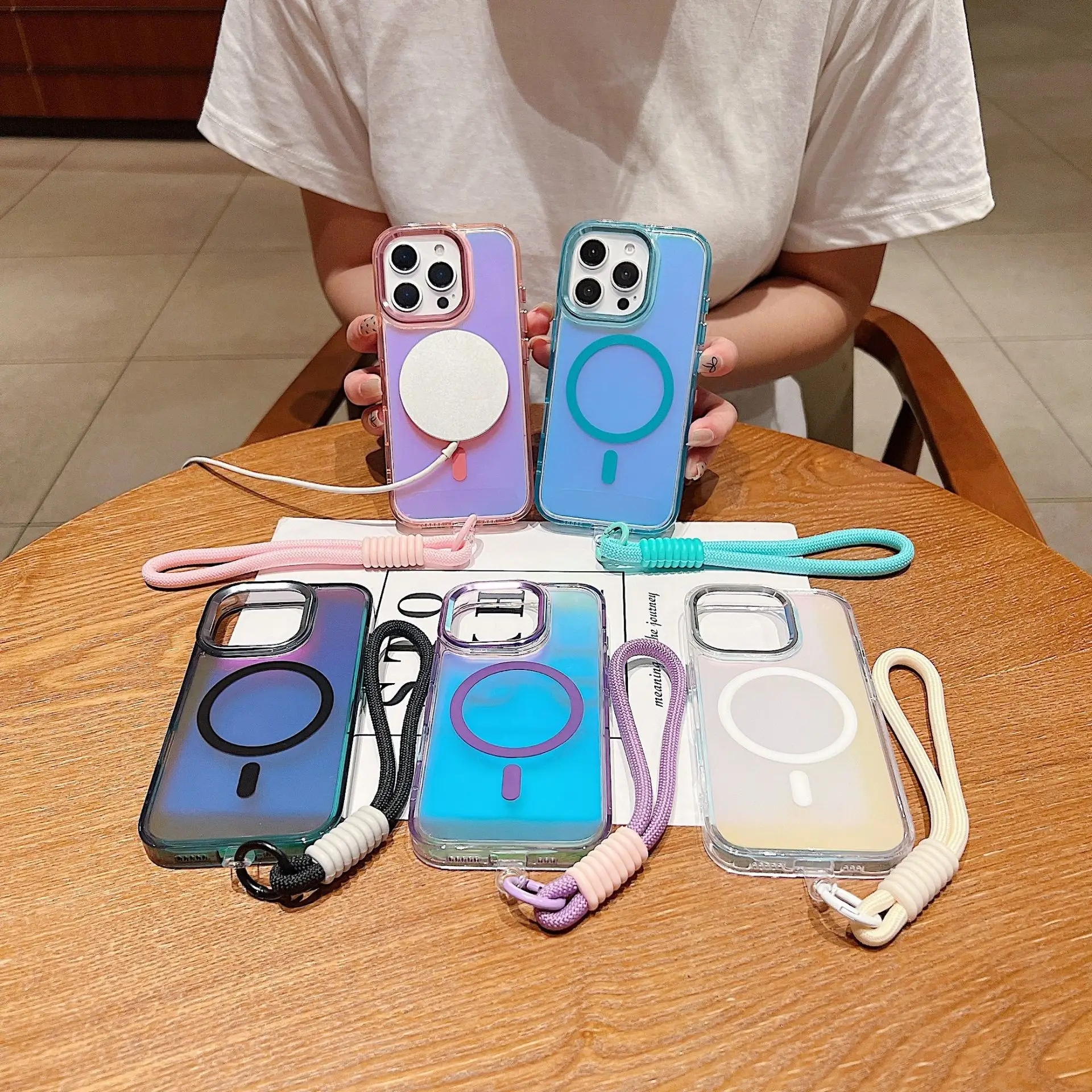 Light Shadow Chameleon Phone Case All-inclusive Drop-resistant Transparent