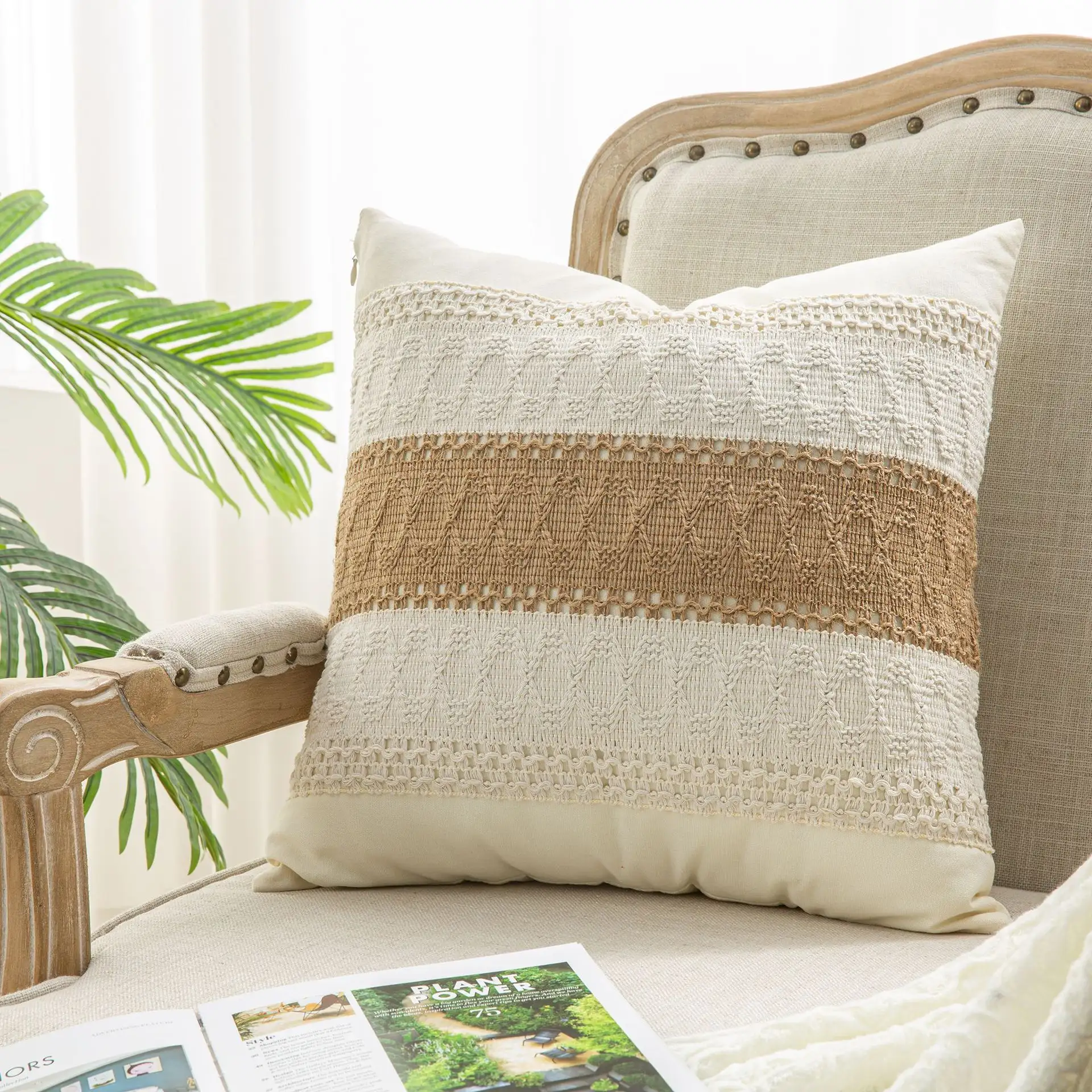 New Cotton And Linen Bohemian Pillow And Cushion Cover