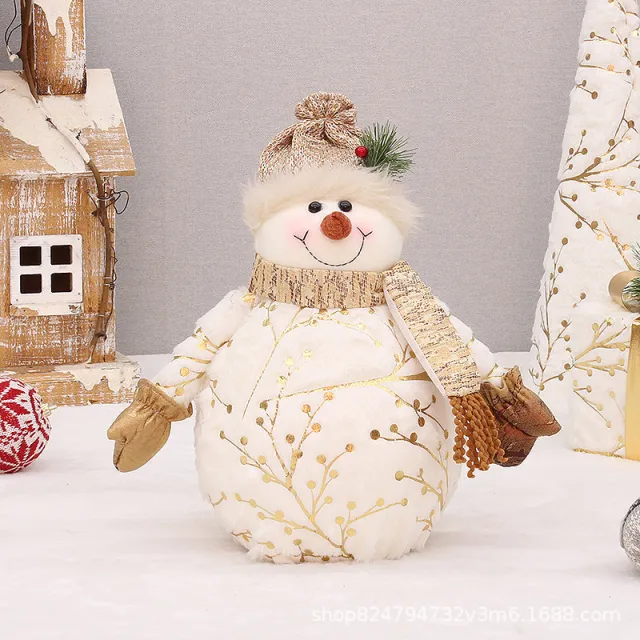 Long Velvet Christmas Snowman Decorative Supplies Middle Round Cap - Shop at LoveMi