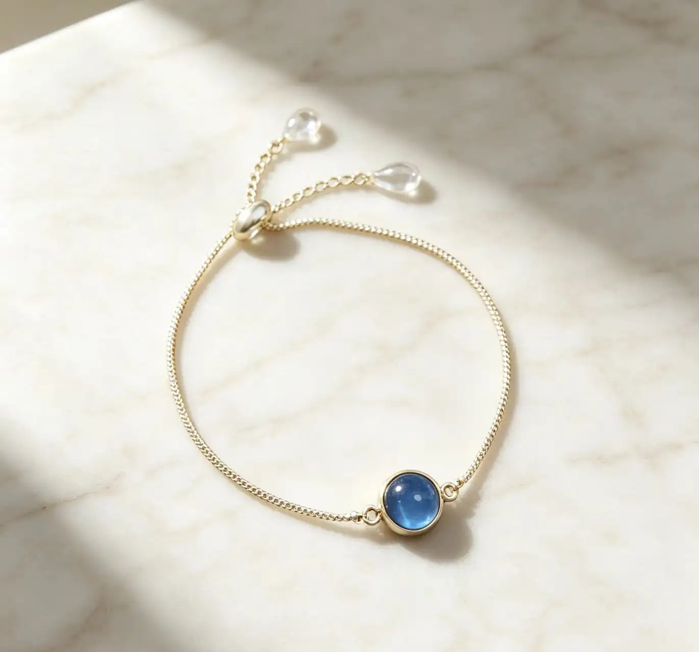 Womens Geometric Natural Stone Bracelet