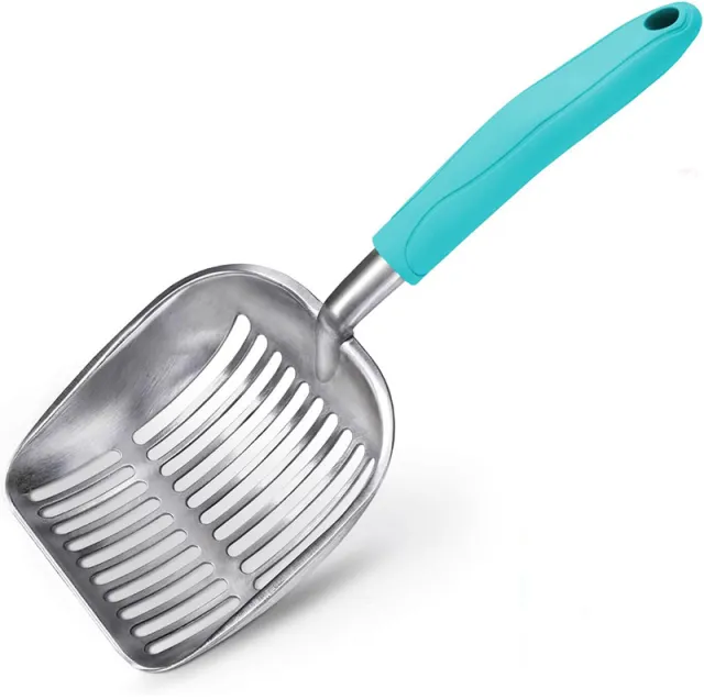 Aluminum Alloy Pet Cat Litter Scoop Lake Blue - Shop at LoveMi