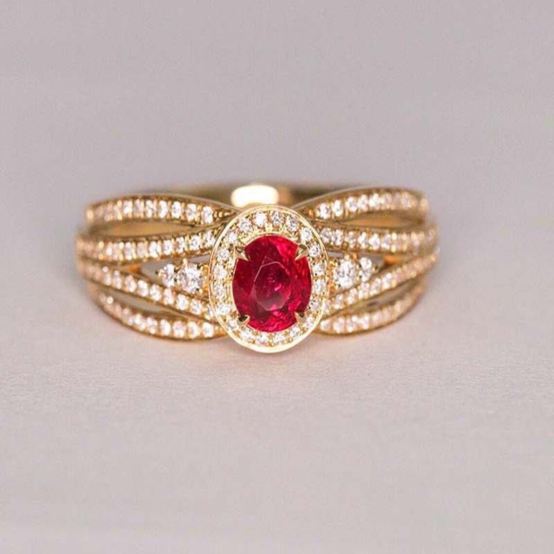 Unique Cross Winding Design Ring Birthday Gift Zircon