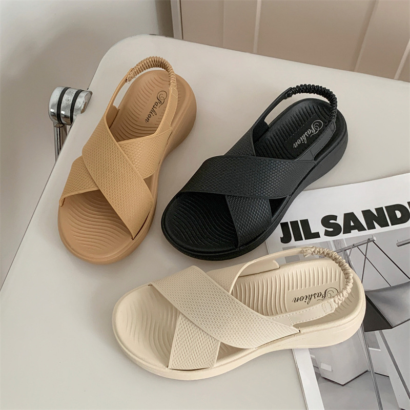 Heli Shark New Solid-color Sandals For Summer