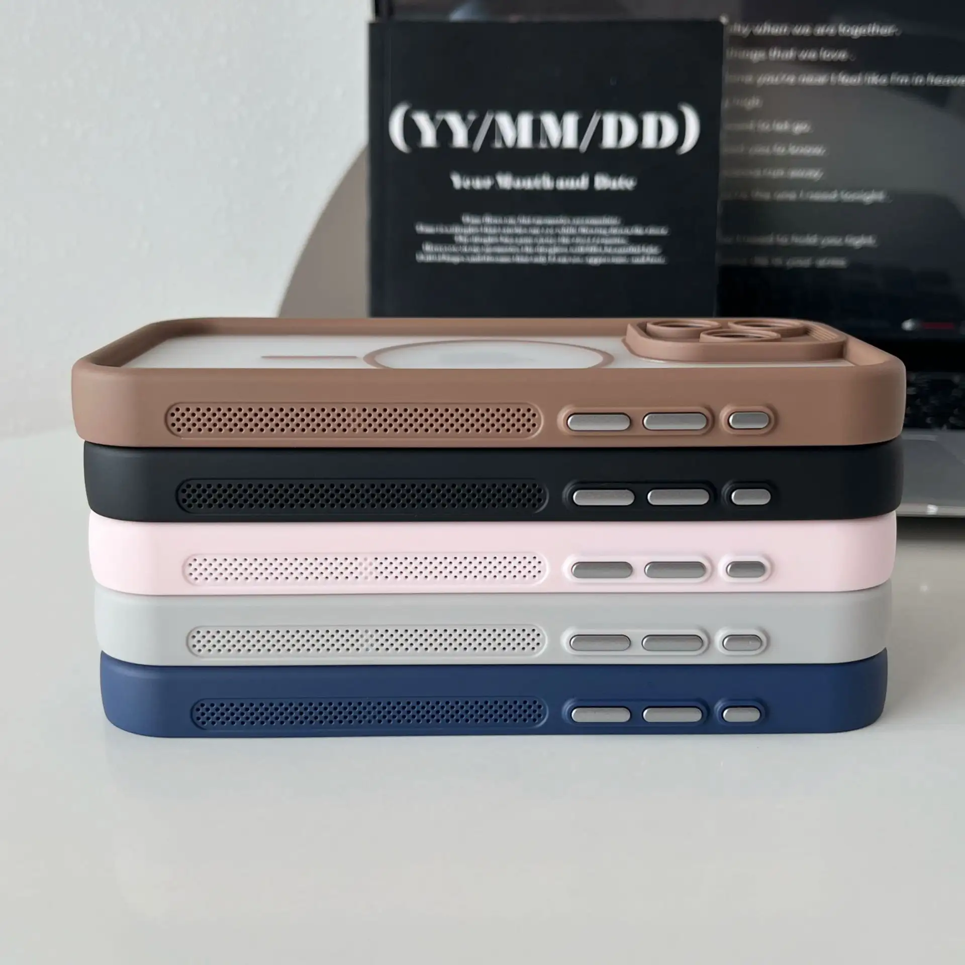 Skin Feeling Strong Magnetic Phone Case Drop-resistant Wear-resistant Protective Sleeve